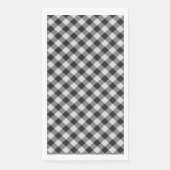 Zwart-witte buffelplaat servet (Voorkant)