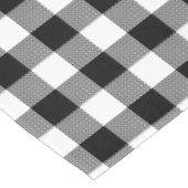 Zwart-witte buffelplaat tafelkleed (Gekanteld)