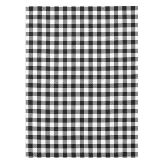 Zwart-witte buffelplaat tafelkleed (Voorkant)