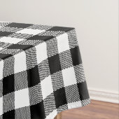 Zwart-witte buffelplaat tafelkleed (Voorbeeld)