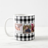 Zwart-witte buffels 6 Foto collage Koffiemok (Links)