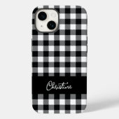 Zwart-witte buffels Aangepast Case-Mate iPhone Case (Achterkant)