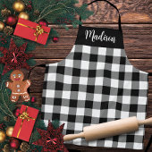 Zwart-witte buffels Aangepast Schort