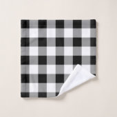 Zwart-witte buffels bad handdoek (Wasdoekje)