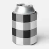 Zwart-witte buffels blikjeskoeler (Blikje Voorkant)