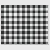 Zwart-witte buffels cadeaupapier (Vlak)