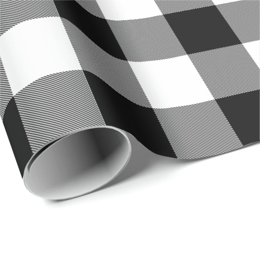 Zwart-witte buffels cadeaupapier (Rol Hoek)