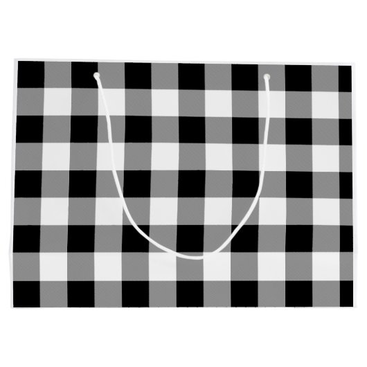 Zwart-witte buffels groot cadeauzakje (Achterkant)