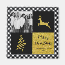 Zwart-witte buffels met gouden feestdag Foto