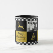 Zwart-witte buffels met gouden feestdag Foto Mok (Midden)