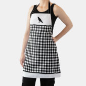 Zwart-witte buffels met zwarte coating Apron Schort (Insitu)