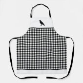 Zwart-witte buffels met zwarte coating Apron Schort (Voorkant)