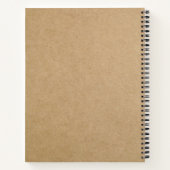 Zwart-witte buffels notitieboek (Achterkant)