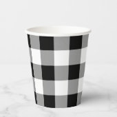 Zwart-witte buffels papieren bekers (Voorkant)