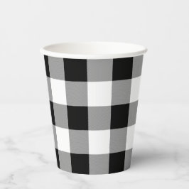 Zwart-witte buffels papieren bekers