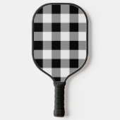 Zwart-witte buffels pickleball paddle (Achterkant)