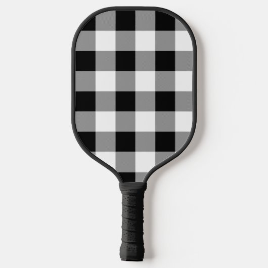 Zwart-witte buffels pickleball paddle (Achterkant)