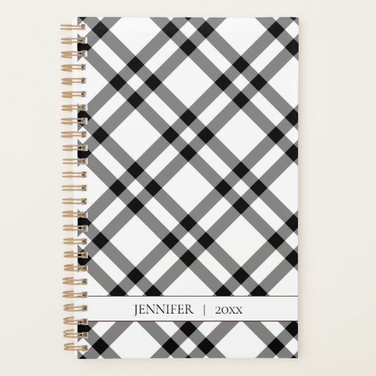 Zwart-witte buffels planner (Voorkant)