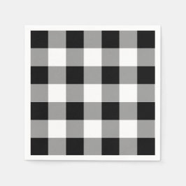 Zwart-witte buffels servet