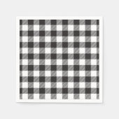 Zwart-witte buffels servetten (Voorkant)