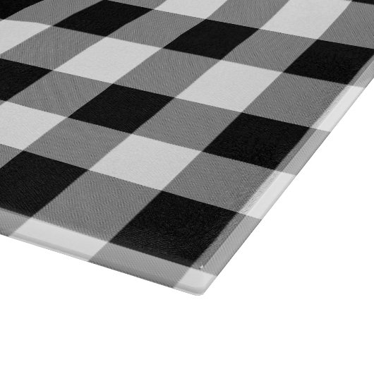 Zwart-witte buffels snijplank (Hoek)