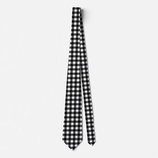 Zwart-witte buffels Stropdas controleren (Voorkant)