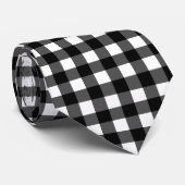 Zwart-witte buffels Stropdas controleren (Opgerold)