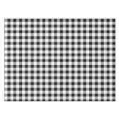 Zwart-witte buffels tafelkleed (Voorkant (Horizontaal))