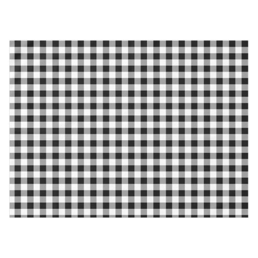 Zwart-witte buffels tafelkleed (Voorkant (Horizontaal))