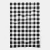 Zwart-witte buffels theedoek (Verticaal)