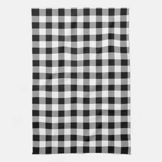 Zwart-witte buffels theedoek (Verticaal)