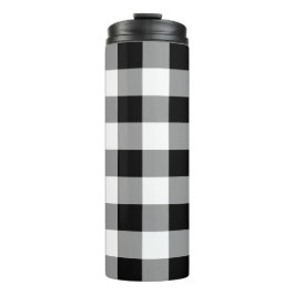 Zwart-witte buffels thermosbeker