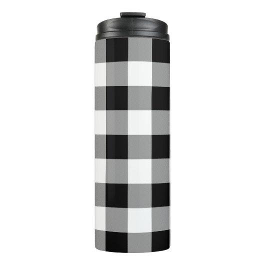 Zwart-witte buffels thermosbeker (Voorkant)