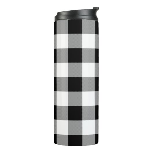 Zwart-witte buffels thermosbeker (Gedraaid links)