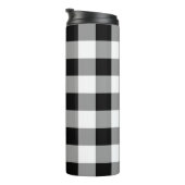 Zwart-witte buffels thermosbeker (Geroteerd rechts)