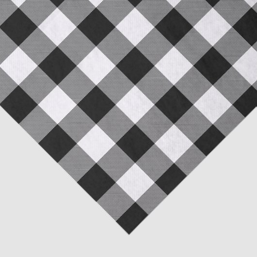 Zwart-witte buffels tissuepapier (Detail)