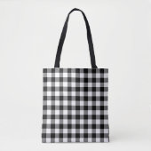Zwart-witte buffels tote bag (Voorkant)