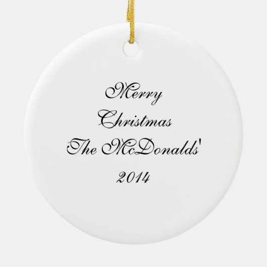 Zwart-witte Bulldog Keramisch Ornament (Achterkant)