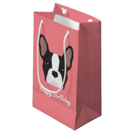 Zwart-witte Bulldog Small Gift Bag Klein Cadeauzakje