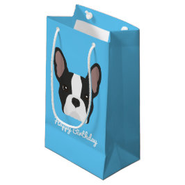 Zwart-witte Bulldog Small Gift Bag Klein Cadeauzakje