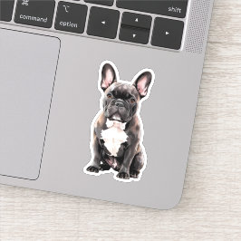 Zwart-witte Bulldog Sticker