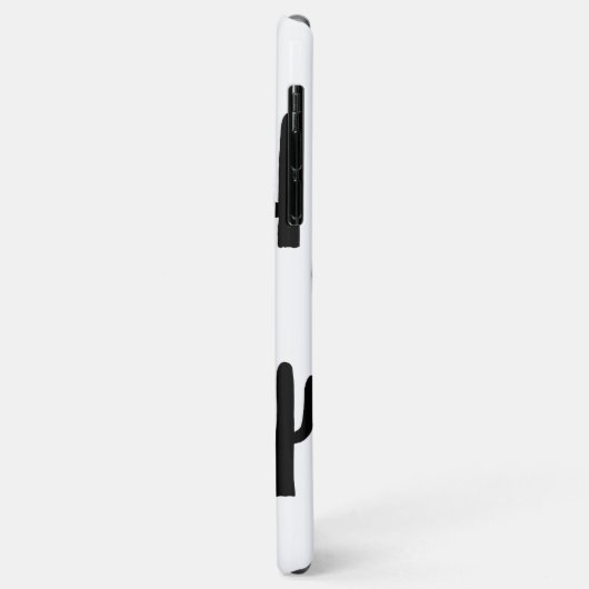 Zwart-witte cactus. Modern cacti patroon Case-Mate iPhone Case (Achterkant/links)