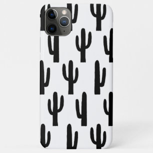 Zwart-witte cactus. Modern cacti patroon Case-Mate iPhone Case