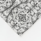 Zwart-witte Caladium Fleece Blanket (Hoek)