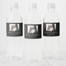 Zwart & Witte Calligrafie Foto Mousserende Wijn Wo