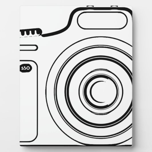 Zwart-witte camera fotoplaat (Voorkant)