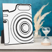 Zwart-witte camera fotoplaat (Zijkant)