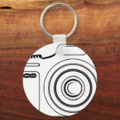 Zwart-witte camera sleutelhanger (Voorkant)