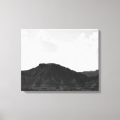 Zwart-witte Caprock Canyon Mountain 16 x 20 Canvas Afdruk (Voorkant)