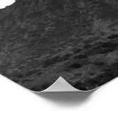 Zwart-witte Caprock Canyon Mountain 16 x 20 Poster (Hoek)